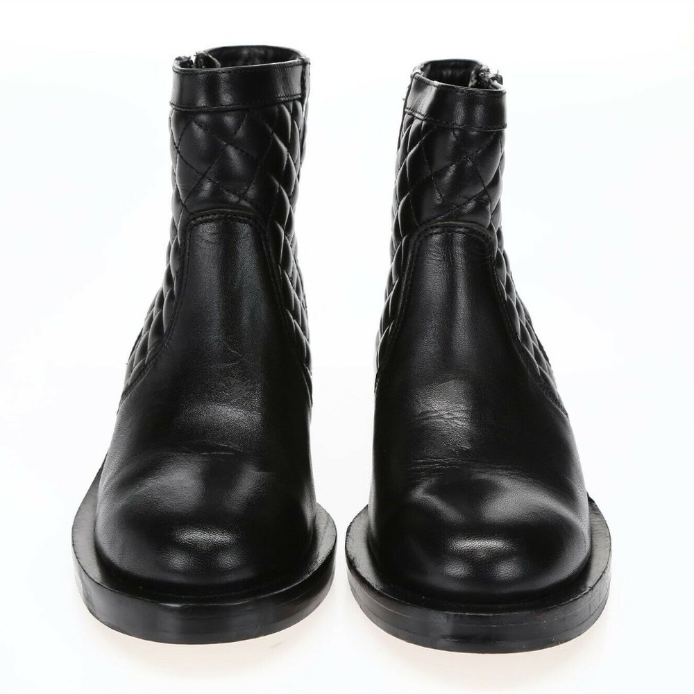 SAM EDELMAN Leather Quilted Boots SZ 8 EUC